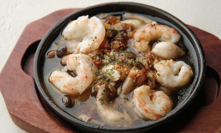 海老ときのこの旨アヒージョ