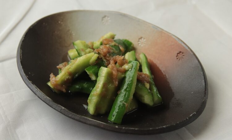 紀州南高梅のたたき胡瓜