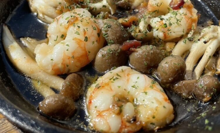 海老ときのこの旨アヒージョ