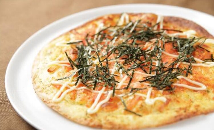 本場博多の熟成明太のピッツァ