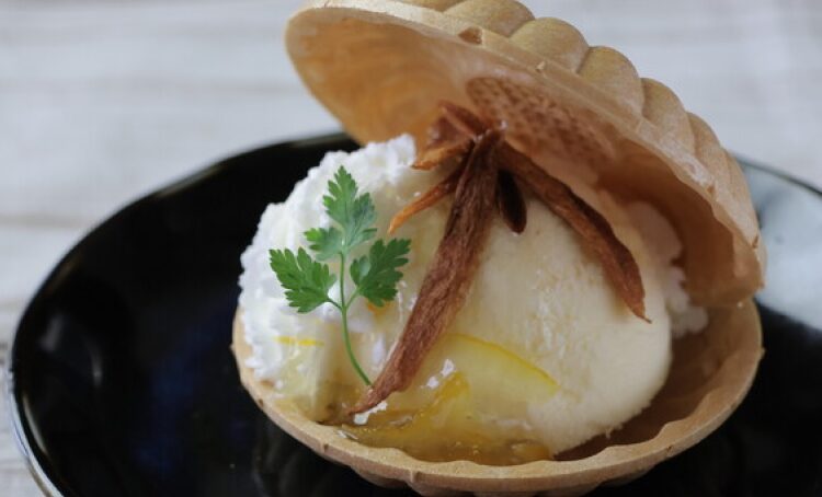 柚子蜂蜜&バニラアイスモナカ